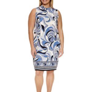 NWT AGB Sleeveless graphic print dress